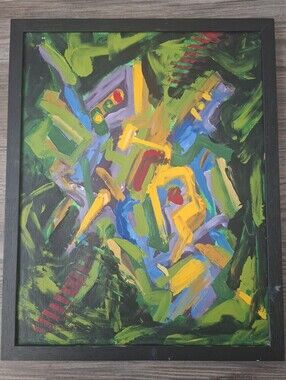 Original Abstract Painting 11x14 Acrylic
